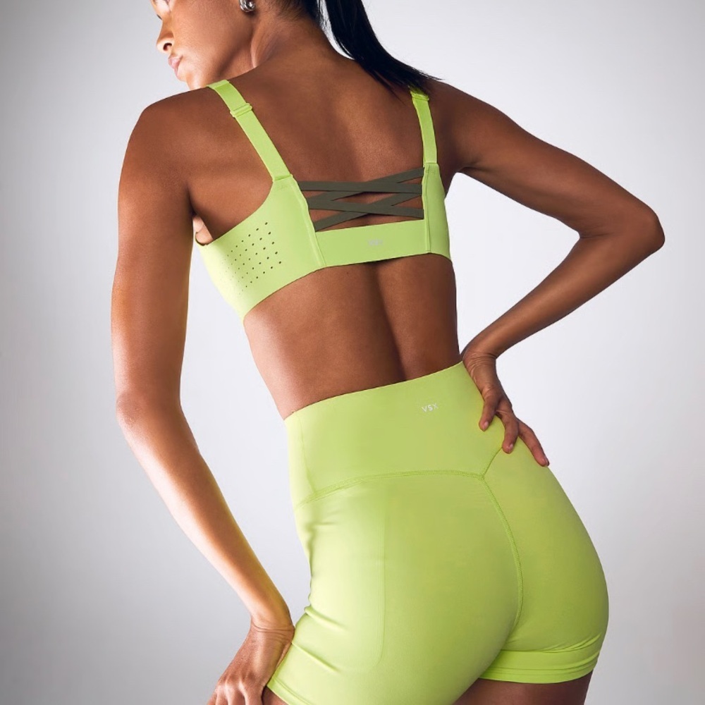 Victoria's Secret 34DDD Front-Zip Sports Bra - Lime - Picture 4 of 9